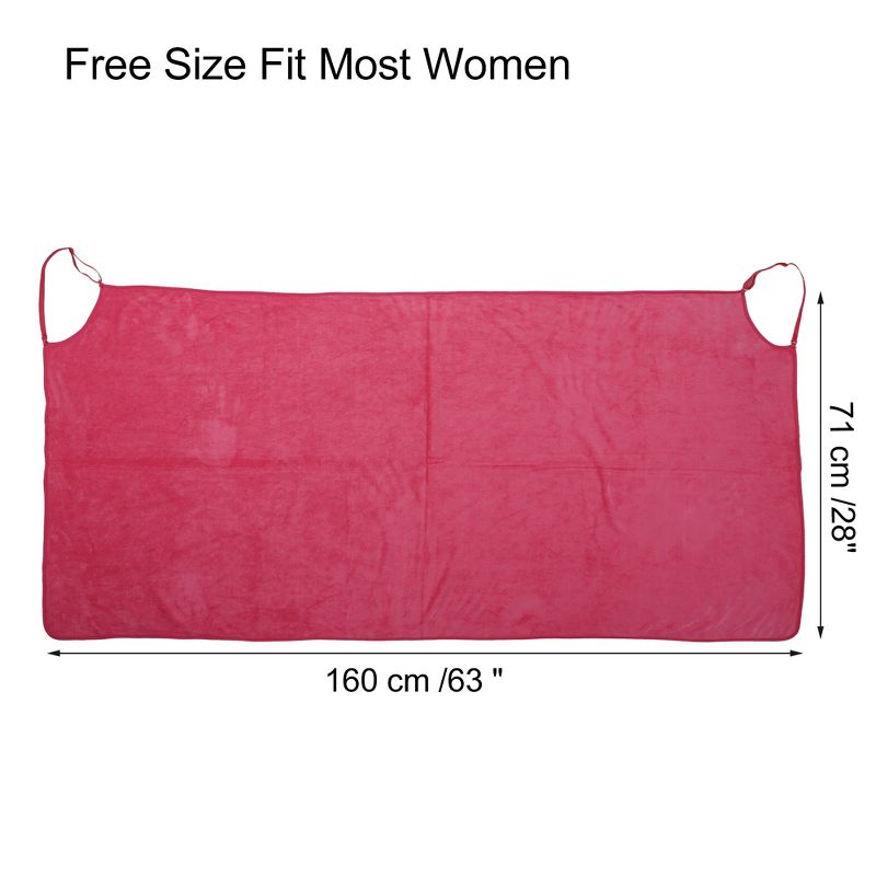 Unique Bargains Women's Adjustable 63 x 28" Shower Wrap Towel 1 Pc, 4 of 7