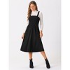 INSPIRE CHIC Women's Tank Ribbed Vintage A-Line Sleeveless Casual Midi Dress - 4 of 4