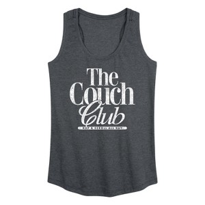 Women's - Instant Message - Valentine's Day Couch Club Graphic Racerback Tank - 1 of 4