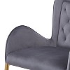 CAVINAS 28.75" Luxury Counter Height Bar Stool,Set of 2,Chic Barstools with Back Tufted,Velvet Counter Stools,Upholstery Accent Chairs - 2 of 4