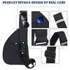 Anti Theft Sling Bag, Crossbody Chest Travel Bag for Men Women, Black Shoulder Backpack Purse - 4 of 4