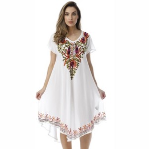 Riviera Sun Batik Tie Dye Summer Dress Beach Cover Up - 1 of 3