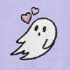 DALIX Heartly Ghost Embroidered Soft Cotton Short Sleeve T Shirt Womens - 4 of 4