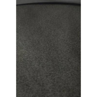 Black Round Metal and Glass Mirrored Accent Table