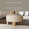 Maven Lane Celia Contemporary Upholstered Ottoman with Refined Wood Finish - 4 of 4