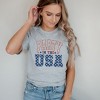 Simply Sage Market Women's Retro Party In The USA Stars Short Sleeve Graphic Tee - 2 of 4