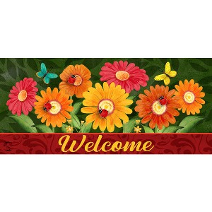 Briarwood Lane Spring Colorful Daisies Mini Mat 22x10 Indoor Outdoor For Spring Doormat - 1 of 2