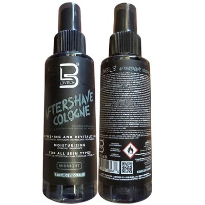 Level 3 After Shave Spray Cologne, Midnight, 3.38 oz
