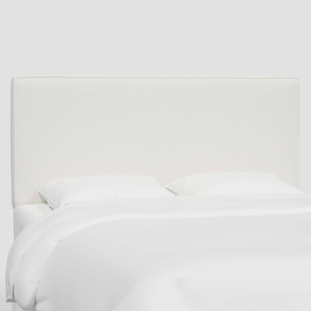King Kelsey Headboard in Textured Linen Zuma White - Threshold™: Elegant Pine Frame, Spot Clean, 1 Year Warranty