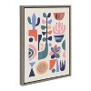 Kate and Laurel Sylvie Mid Century Succulents Framed Canvas by Rachel Lee of My Dream Wall, 18x24, Gray - 2 of 4
