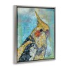 Stupell Industries Jolly Cockatiel Bird Assorted Layered Animal Collage Black Floater Framed Canvas Wall Art - 3 of 4