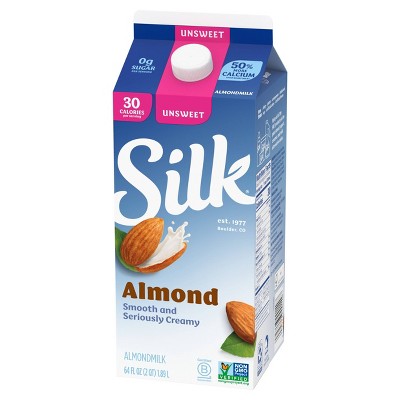 Silk Unsweetened Almond Milk - 0.5gal