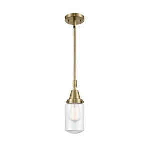 Dover - 1 Light Stem Hung Mini Pendant In Traditional Style-11.38 Inches Tall and 4.5 Inches Wide - 1 of 1