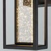 ALOADECOR Modern Outdoor Black Dusk to Dawn Sensor Wall Lantern Sconce with Seeded Glass and built-in GFCI Outlets (¨2 Pack) - 4 of 4