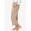 Jessica London Women's Plus Size Wide Leg Linen Crop Pant - 4 of 4