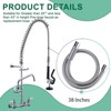 WOWOW Pre-Rinse 18.5 in. Stainless Steel Flexible Hose for Commercial Sink Faucet - 2 of 4