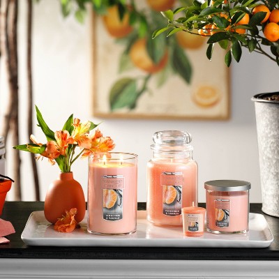 Tangerine & Vanilla Scented Large Jar Candle