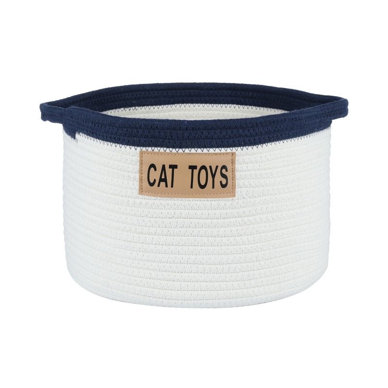 Midlee Cat Toy Rope Cotton Basket, 1 of 10
