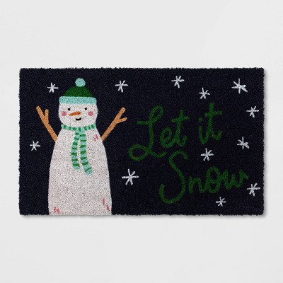 Let It Snow Patterned Doormat — joriandco