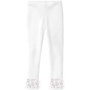 City Threads USA-Made Girls Soft Cotton Ruffle Leggings - 1 of 4