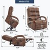 Dual Motor Infinite Position Lift Recliner Chair with Solid Wood Armrests, Heat Massage, and Heavy-Duty Motion Mechanism - 2 of 4