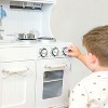 Sunnydaze Chef Sounds MDF Kitchen Playset with Lights, Sounds, and Stainless Steel Accessories - White - 2 of 4