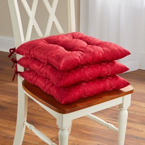 BrylaneHome Jacquard Chair Pad - 1 of 2