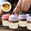 Unique Bargains Greaseproof Double-sided Aluminum Foil Cupcake Liners with Lids 50 Pcs - 4 of 4