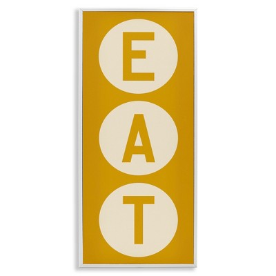 Stupell Industries Retro Style Eat Circle Letters Sign, 10" x 24"