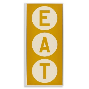 Stupell Industries Retro Style Eat Circle Letters Sign, 10" x 24" - 1 of 4