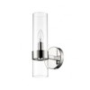 Datus One-Light Wall Sconce - Contemporary Iron Design with Clear Glass Shade - 3 of 4