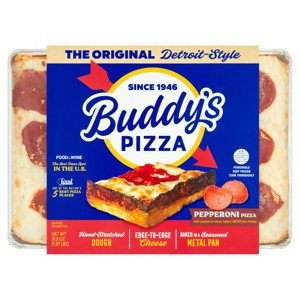 Buddy's Original Pepperoni Detroit Style Frozen Pizza - 31.5oz - 1 of 4