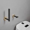 BWE Double Post Pivoting Wall Mounted Towel Bar Toilet Paper Holder - 3 of 4