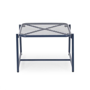 FONTOI End Tables Mesh Surface with Stable Frame Compact Side Table Ideal for Outdoor Patio to Small Daily Items, Blue, 20.5"*19.5"*3.75" - 1 of 4