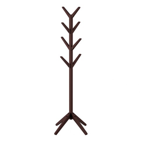 Wooden Coat Rack Freestanding Coat Tree with 4 Height Options and 9 Hooks,  Sturdy Coat Rack Stand fo…See more Wooden Coat Rack Freestanding Coat Tree