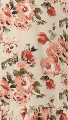 beige pink-floral