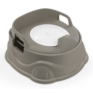 Dolu Nuve 3-in-1 Potty, Toilet Adapter, and Step Stool, Ergonomic Design, Grey - 1 of 4