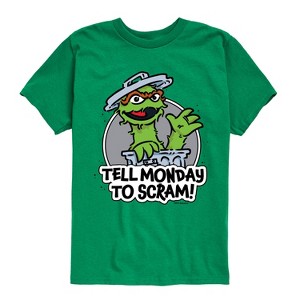 Boys' - Sesame Street - Tell Monday To Scram Short Sleeve Graphic T-Shirt - 1 of 4