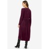 Woman Within Plus Size 21-Button Velour Dress - 3 of 4