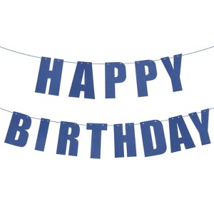 Unique Bargains Party Decoration Sign Birthday Banner with Pennant Flags 16 Feet Rope - 1 of 4