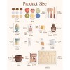 ROBOTIME Play Food And Toy Kitchens, Wooden Play Food Set, Pretend Play, Food Toys, Play Kitchen Accessories, Multicolored, 8.86"*12.01"*3.35" - 3 of 4