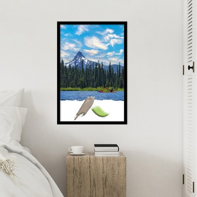 Jet Black Matte Finish Polystyrene Wall Picture Frame