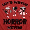 Lets Watch Horror Movies Adult Hoodie Funny Sarcastic Halloween Novelty Hooded Sweatshirt - Crazy Dog Hoodie - 2 of 4