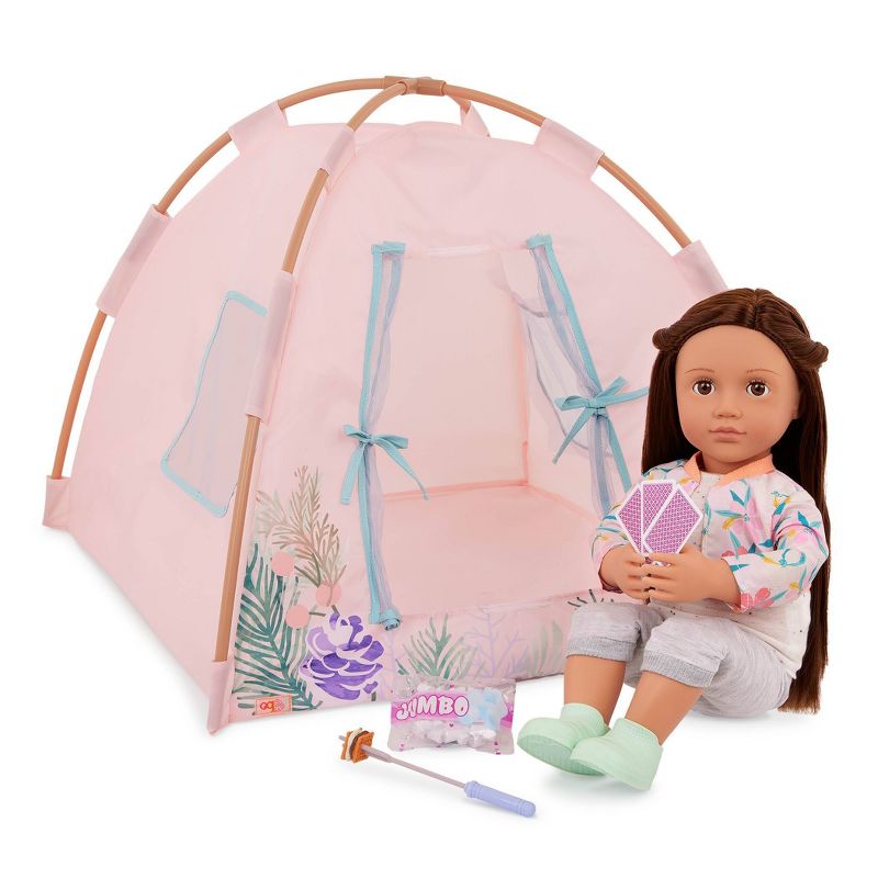 Our Generation Camping Nights Tent &#38; Accessories Set for 18&#39;&#39; Dolls, 3 of 6