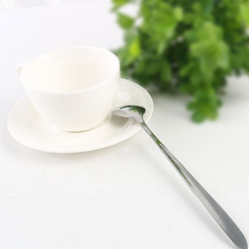 Unique Bargains Stainless Steel Tea Coffee Dessert Stir Long Handle Spoons 7.4" x 1.1" Silver Tone 5 Pcs, 3 of 7