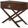 NicBex Nightstand with 1 Croc-textured Fronts Drawer,End Table with X-shaped Legs for Bedroom,Living Room - 2 of 4