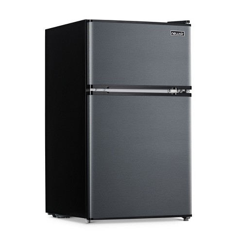 BLACK+DECKER 4.3-cu ft Standard-depth Freestanding Mini Fridge Freezer  Compartment (Stainless Steel) ENERGY STAR in the Mini Fridges department at