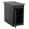 Tyler Creek Chairside End Table with USB Ports and Outlets Grayish Brown/Black - Signature Design by Ashley - 3 of 4