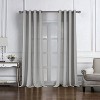 RT Designers Collection Cole Textured Grommet Room Darkening Curtain Panel Silver - image 2 of 4