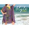 HAPPY BAY Women's Holiday Beachwear Mini Bathing Suit Loose Beach Summer Dress Cover Up Tunic Swimsuit 12-16 Purple Abstract - 2 of 4
